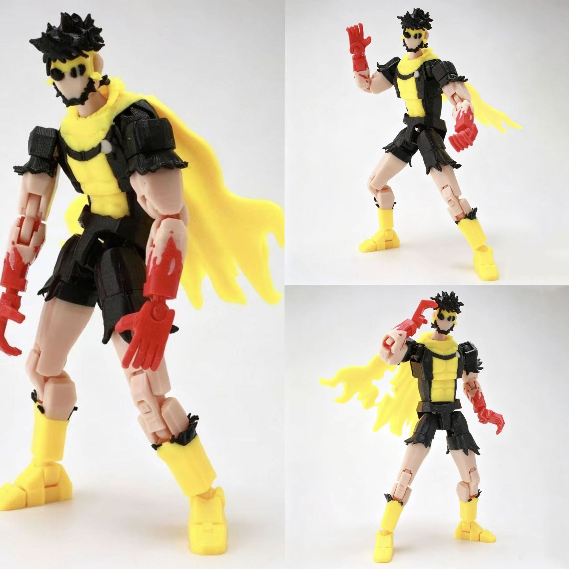 3D Printing Gundam - 3D-geprint multi-articulerend beweegbaar poppenfiguur Onverslaanbare Jonge