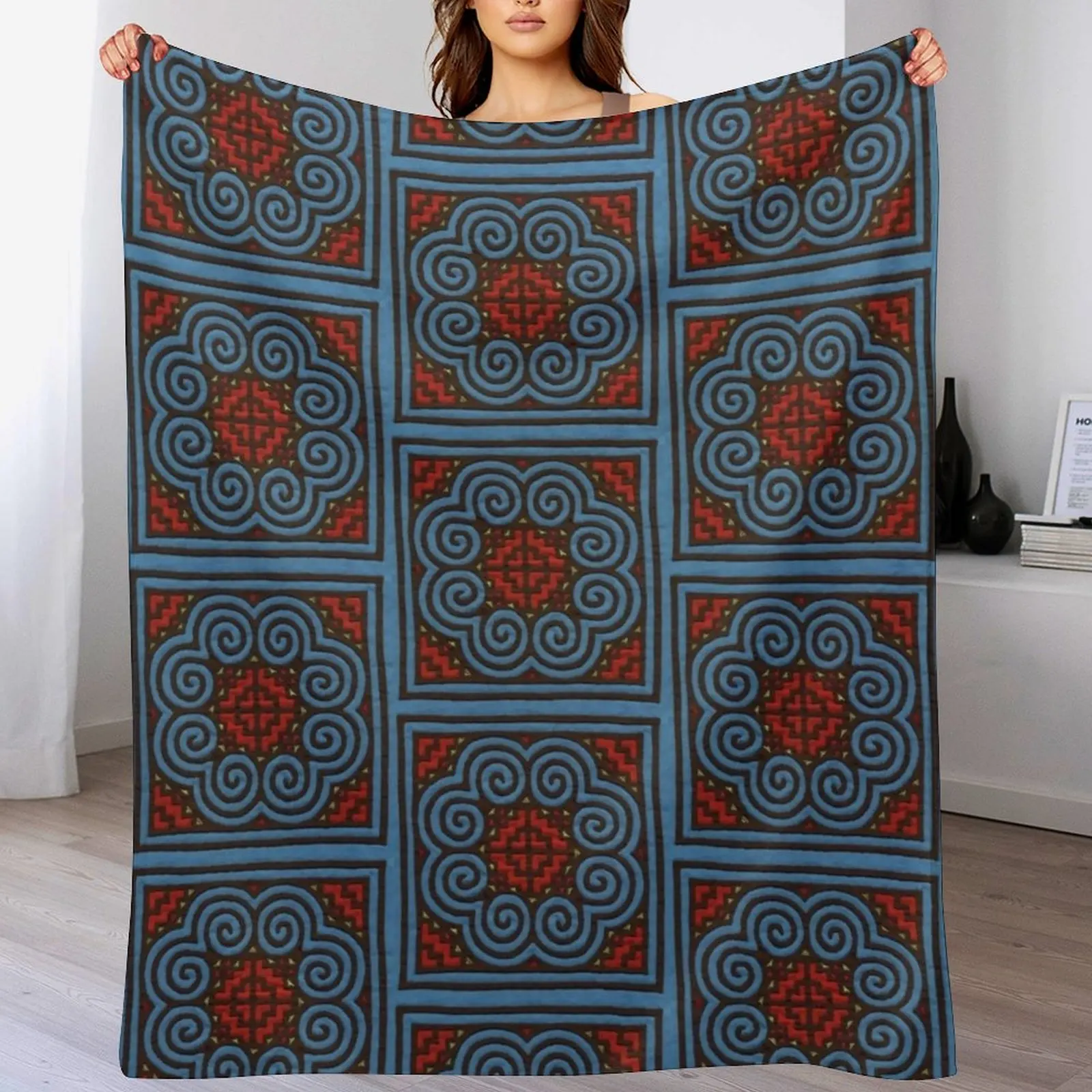 3D Printing Elephant Foot - Hmong Elephant Foot Pattern Throw Deken