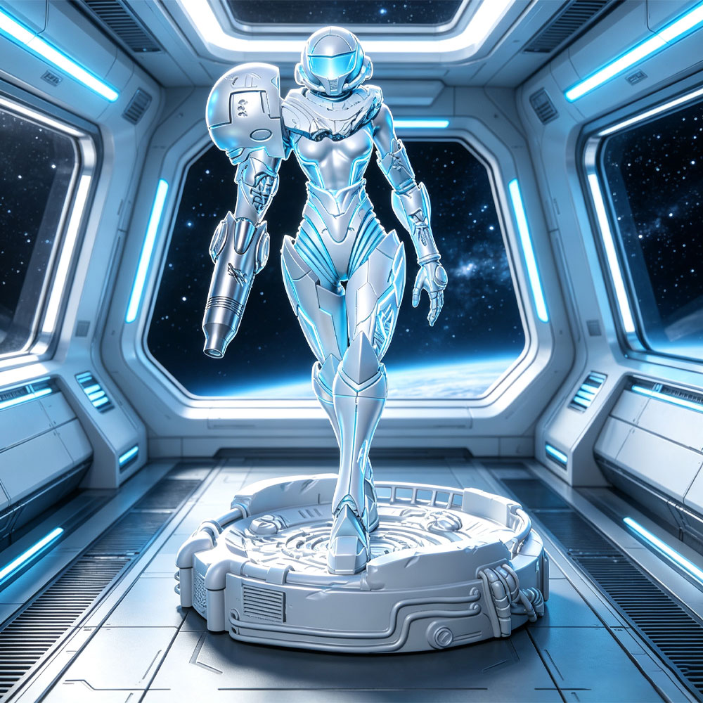 3D Printing Nyc - 1/24 Sci-fi aangedreven pantserkrijger, vrouwelijke krijger
