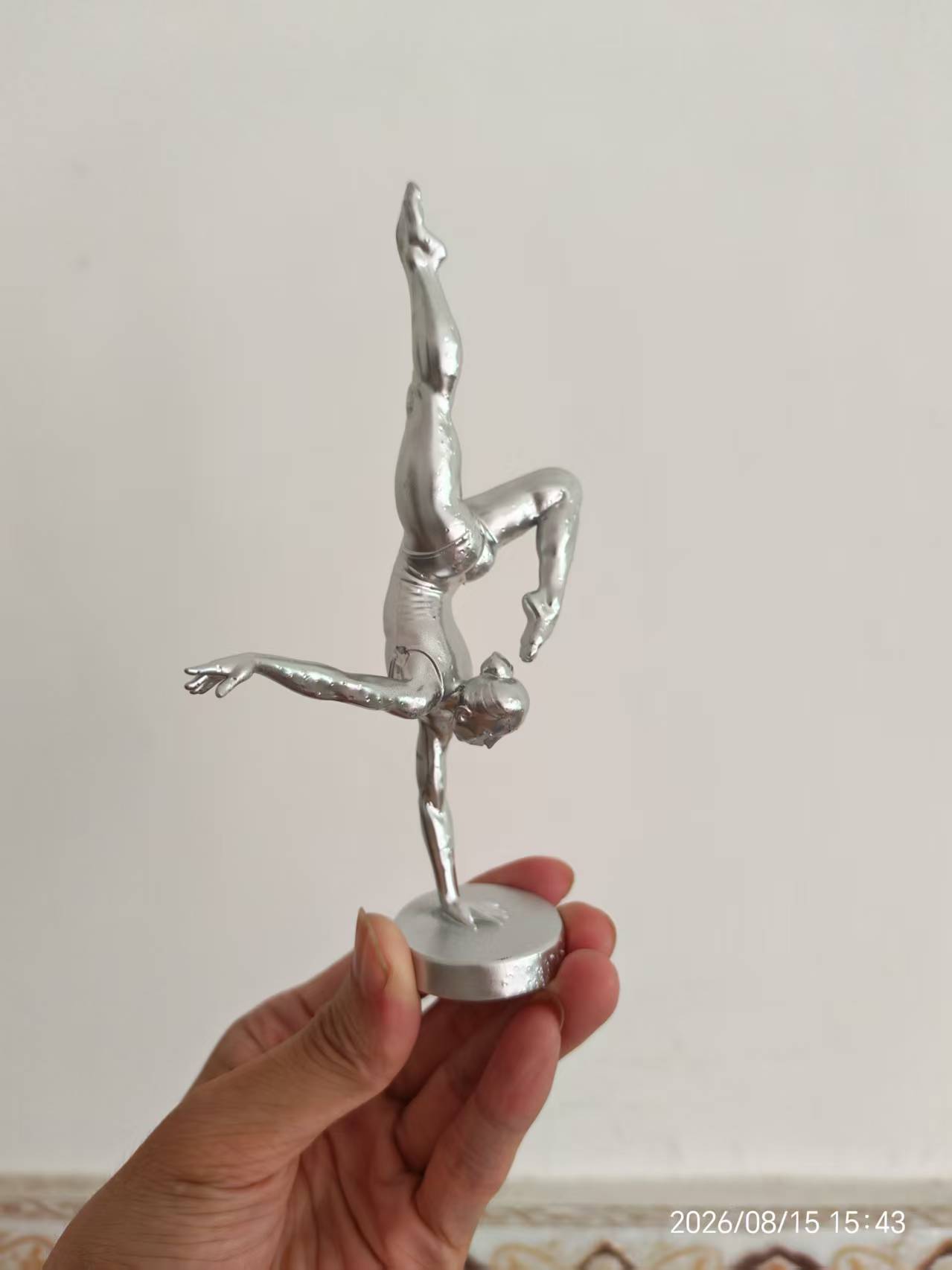 3D Printing Nyc - 3D-geprinte, met één hand balancerende balletdanseres-figuur,