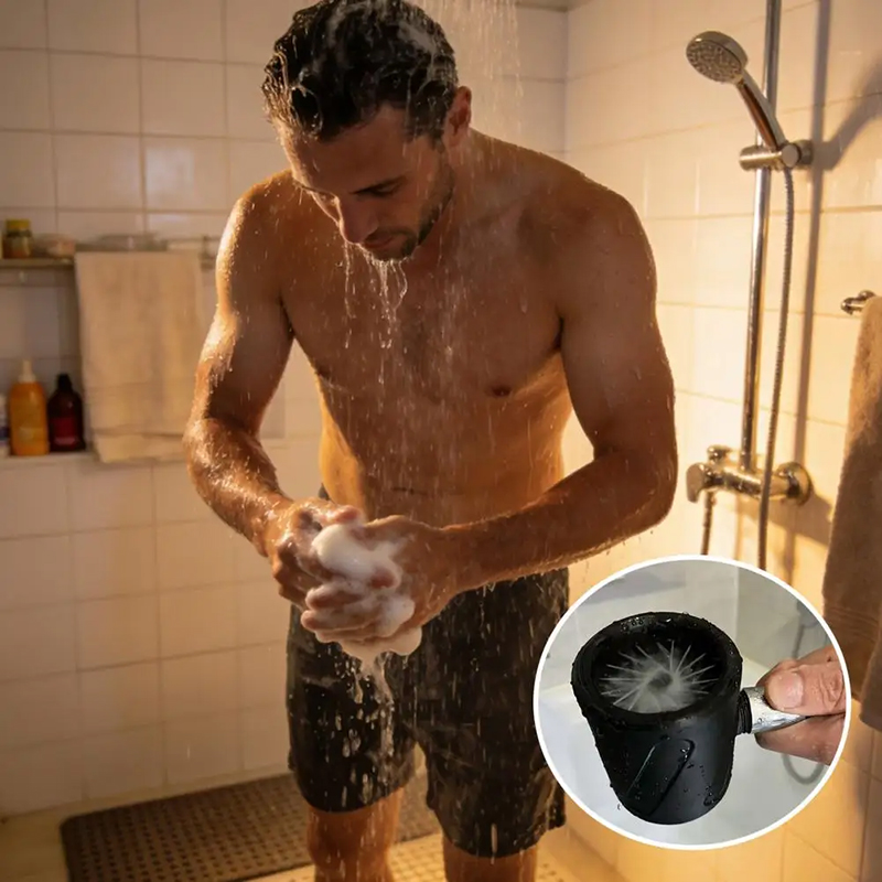 3D Printing Plastic - Hogedruk handdouche, spoelende reinigingsspiraalmondstuk voor mannen,