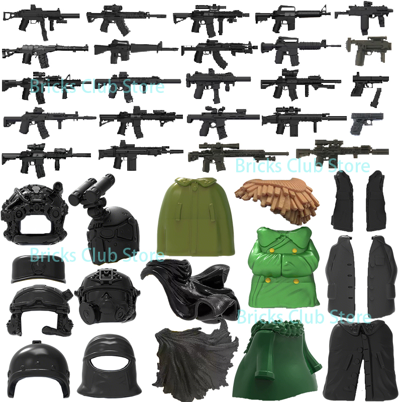 3D Printing Lego Bricks - Militaire 3D-Gedrukte Pistool Bouwstenen Troep Apparatuur