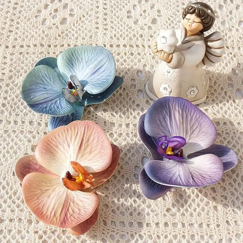 3D Printing Plastic - 3D-geprinte vlinderorchidee hoofddeksel, kunstkatoen en siliconen