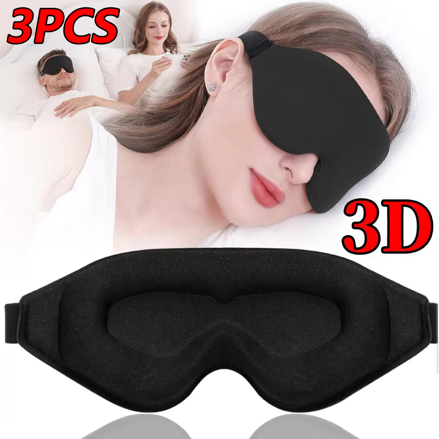 3D Printing Mask - 3 stuks 3D traagschuim slaapmasker, zacht
