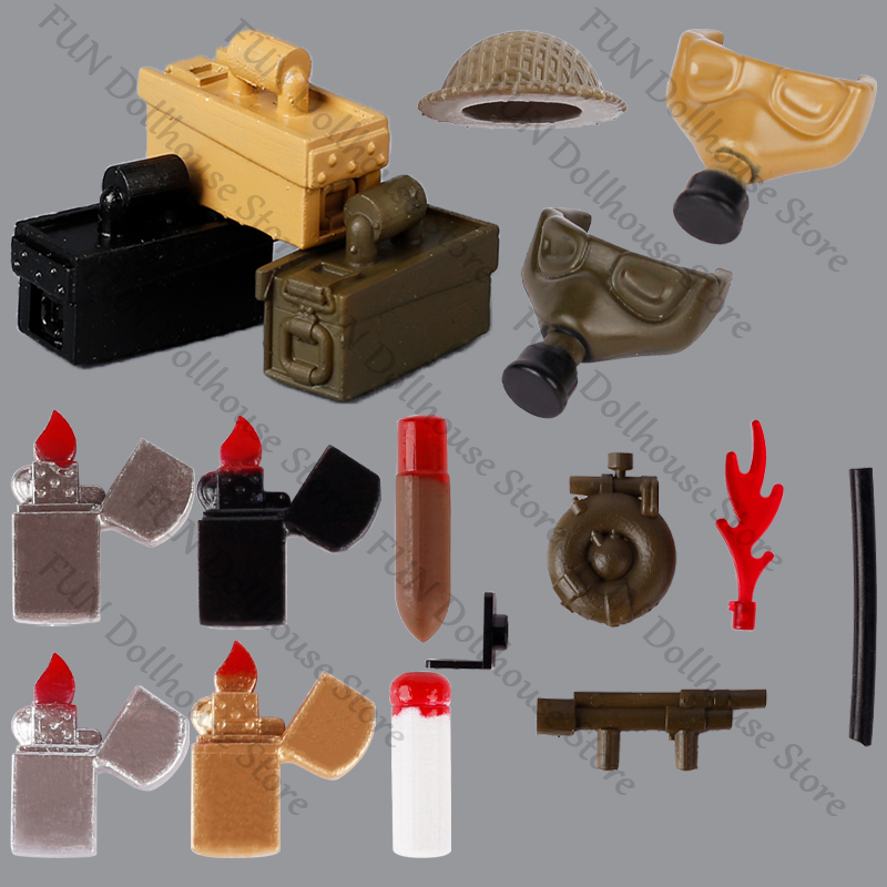 3D Printing Lego Bricks - WW2 Britse Militaire Soldaten Figuren Helm