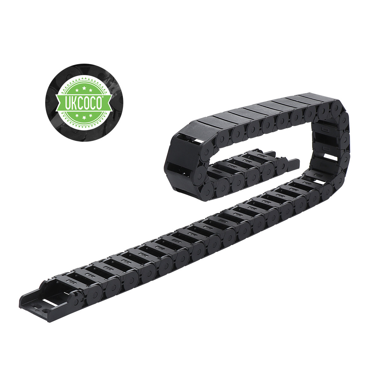 1M Zwarte Plastic Kabeldragerk - 3D Printing Plastic recensie en prijs