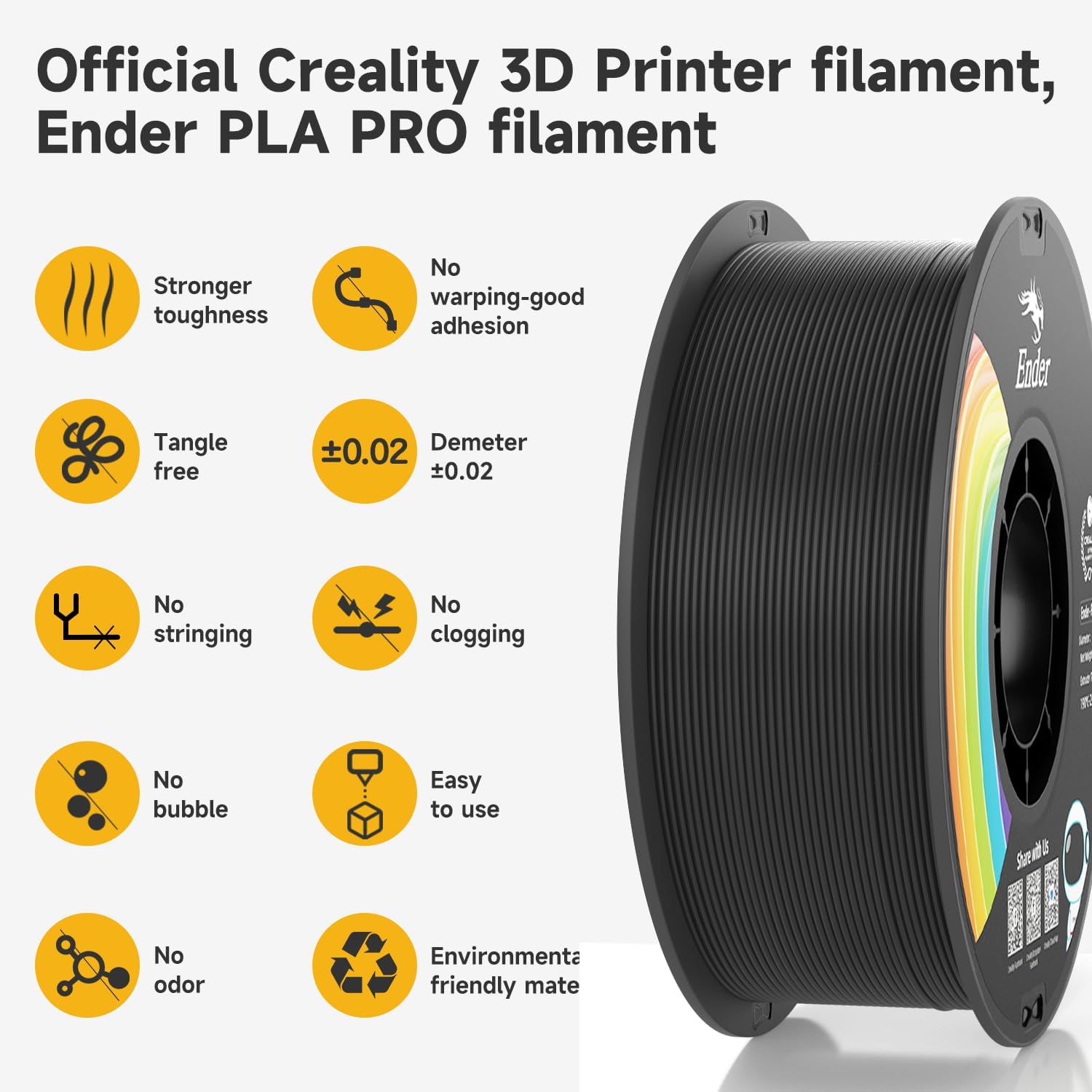 Officieel Creality PLA Filamen - 3D Printing Ender recensie en prijs