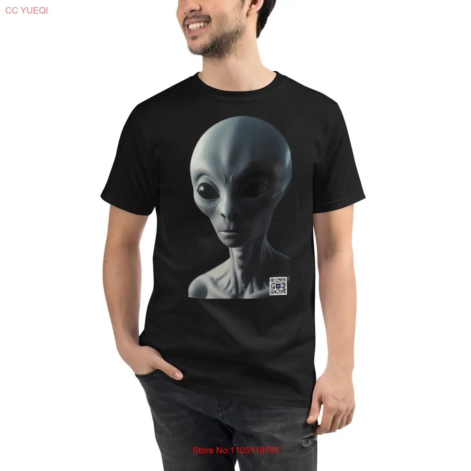 Organic Alien T-shirt smartpho - 3D Printing Qr Code recensie en prijs