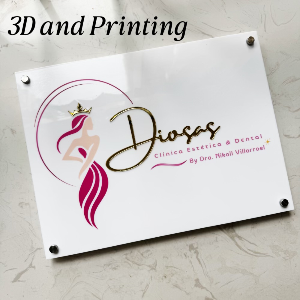 Modern acryl wit bord met aang - 3D Printing Qr Code recensie en prijs