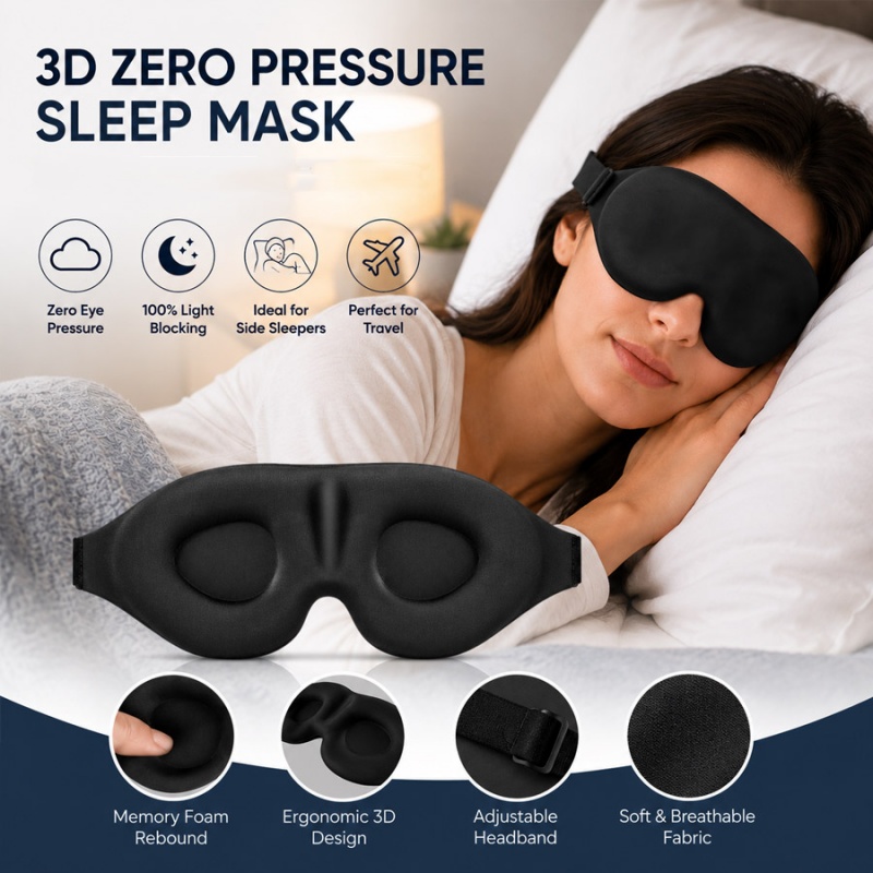 3D Slaapoogmasker Comfortabel  - 3D Printing Mask recensie en prijs